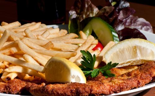 Pfannenschnitzel im Restauration Kopernikus