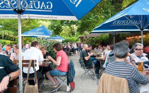 Biergarten des Restaurants Restauration Kopernikus, Nürnberg